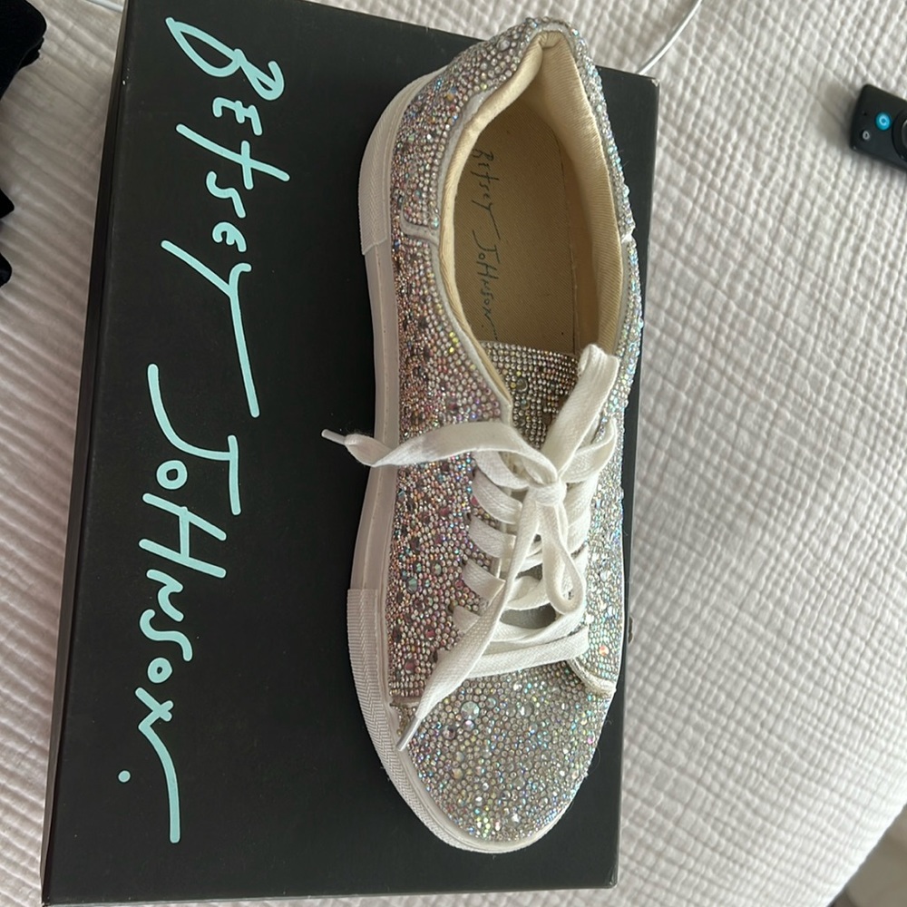 Betsey Johnson Rhinestone sneakers